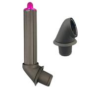 360 Rotating Tube Hair Dryer Adapter 40MM Long Hair Curling Barrels for Styler Attachment Replacem