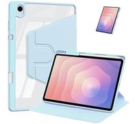 360 Support Rotatif Funda adapté for Samsung Galaxy Tab S10 Plus 12.4 Pouces SM-X820/X826B 2024 Coque arrière Rigide en Acrylique(Sky Blue)