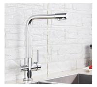 360° Swivel Brass Kitchen Faucet - Dual Spray Purifier for Vessel Sink, Finish, Modern Design, Easy Installation, Perfect for Home & Kitchen Upgrade