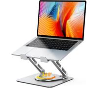360° Swivel Laptop Stand ¿ Double Adjustable Bars Ergonomic Laptop Stand Laptop Stand Silicone Non-Slip Compatible with MacBook Air Pro (10-16 Inches)