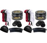 360 Wave Pomade Pommade Ondulée Pour Hommes, Tenue Forte, Lavage Facile, Crème Capillaire d'Entraînement à 360 Vagues, Graisse Ondulée Pour Hommes (Lot de 2)