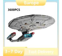3600 pièces Nouveau modèle de vaisseau spatial en blocs de construction Star Trek, jouet d'assemblage, cadeau d'anniversaire pour garçons et enfants, décoration de la maison, compatible 10356 No origi