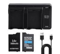 3600mAh PSP-S110 Batterie de Compatible avec Sony PSP-2000 PSP-3000 Batterie Compatible pour PSP-Slim & Lite (PSP-2000 / PSP-2004) pour Sony Console PSP 3000 (PSP-001 / PSP-3004)