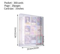 360cartes Grand classeur A4 Kpop Album Photo Polaroid, porte cartes Photo à feuilles mobiles, livre de collec