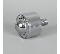 360degree Ball Caster Wheel 12FL Universal Ball Bearing M8 Screw Cylinder Flexible Durable Hardware 1pcs Casters(Steel Wheel)