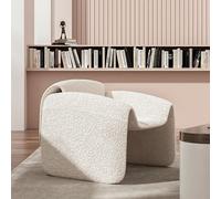 360Home Chaise blanche Fauteuil simple Canapé simple, chaise design créative