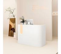 360Home magasin petit comptoir d'accueil caisse magasin comptoir d'accueil blanc 260x60cm