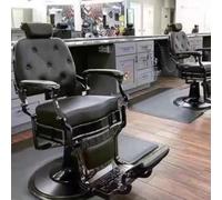 360Home Vintage chaise pivotante dossier design fauteuil de coiffeur C noir
