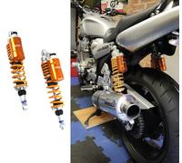 360mm /14" Amortisseur Suspension Arrière Universel pour Ya-ma-ha XJR1300 1997-2010 / SR500 1977-1984/ VMAX 1200 1985-2005 Sport/Street/Vintage Bikes Accessoires moto