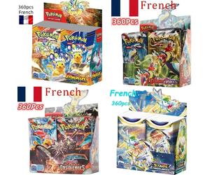 360P Pokémon TCG Français : Écarlate & Violet Etsncelles Astral Radiance Obsidian Flames Booster Box Jeu de Cartes Pokémon Boîte de 36 Paquets FR 360PCS ASTRES
