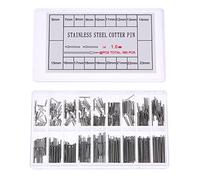 360PCS Goupilles fendues en Acier inoxydable, Longueur de 6 à 23 mm, Dia-1,0 mm, pour Bracelets de montres