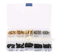 360pcs Single Head Hex Standoff M3 Blanc Blanc Black Black Nylon 1way Vis Écrou de coupe Kit pour composants électroniques Pantes de circuits imprimés en acier inoxydable Plastique