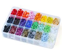 360pcs T5 Bouton Pressions en Plastique de 24 Couleurs