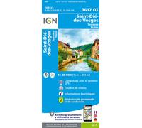 3617ot st die des vosges senones fraize - T3617 - Collectif - Ign Institut Geographique National - Atlas / carte