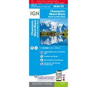 IGN – Carte de randonnée 3630OTR Chamonix Massif du Mont-Blanc – résistante
