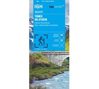 Carte de randonnée IGN TOP 25 n° 3633 ET - Tignes, Val d'Isère, Haute Maurienne, PN Vanoise