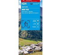 Carte de randonnée IGN TOP 25 n° 3637 OTR (résistante) - Mont Viso, St Véran & Aiguilles (Queyras)