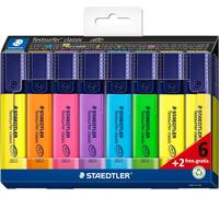 364 A C8 Textsurfer Lot De 6 Surligneurs Classiques Couleurs Assorties