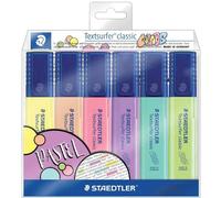 [364 CWP6] STAEDTLER Etui de 6 Surligneur "Textsurfer classique COLORS" Pastel