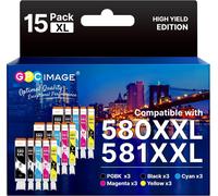 364 XL Cartouches d'encre Remplacement pour HP 364 XL Compatible pour HP 5520 Photosmart 6520 5510 5522 B8550 C5388 7520 7510 Officejet 4620 Deskjet 3520 3070A (4-Pack)
