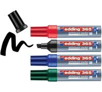 365 Marqueur Pour Tableaux Blancs-Noir,Rouge,Bleu,Vert-Étui De 4-Pointe Biseautée 2-7 Mm-Pour Tableau Blanc,Verre,Ardoise-S'efface À Sec Sans Laisser De Trace,Ne Sèche Pas.[Y307]
