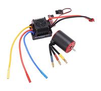 3650 4300KV Brushless Motor, 80A ESC Electric Governor, Brushless ESC Combo Set with CNC Aluminum Heat Sink, Performance Motor for 18/110/ RC Car, Line Brushless ESC