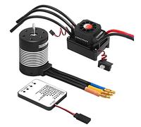 3650 5900 KV Moteur RC sans balais et 120 A ESC & cartes de programme Kit étanche Moteur ESC Combo Mise à jour Pièces pour 1:10 RC Buggy/Rallye Voitures