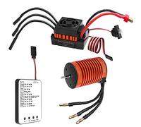 3650 F540 4370KV Moteur sans balais et ESC étanche 60A avec carte de programmation pour 1/10 RC Buggy Truggy Course Truck On-Road Auto