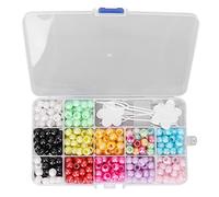 365pcs Perles Colorées, Cheveux Dreadlocks Cheveux Tressage Perles Bricolage Cheveux Barbe Décoration Accessoires Perles pour la Fabrication de Bijoux