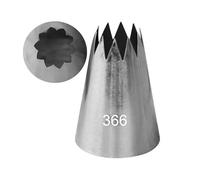 #366 Grande étoile ouverte for biscuits meringués DIY, douille à douille, outils de décoration de gâteaux, glaçage en acier inoxydable, embouts de glaçage for pâtisserie