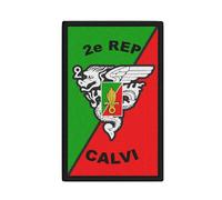#36615 Écusson 2e REP CALVI régiment étranger de parachutistes 12 x 7 cm