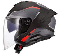LS2 Casque moto jet Verso II AIR Noir/Rouge Taille L