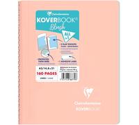 366779c Un Cahier À Spirale Koverbook Blush Corail - A5 14,8x21 Cm - 160 Pages Lignées - Papier Blanc 90 G - Couverture Polypro Enveloppante