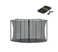 Ø 366cm Filet De Remplacement pour 8 Barres Trampolines, Filet De Sécurité PourTrampolines, FiletDe Remplacement Trampoline, FiletRond avec Entrée Zippée (Polonais Non Inclus)