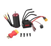 3674 2150KV V2 RC Moteur sans balais 100A ESC Contrôleur de vitesse électrique pour voiture 1/8 1/10 RC Noir Rouge Matériau Alliage d'aluminium Cuivre Plastique
