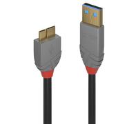 LINDY Câble USB 36765 Noir 50 cm (1 Unités)