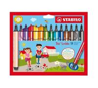 [368/14-01] STABILO Feutre Trio Scribbi, étui en carton de 14