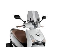 Puig 3685H Carenabrises Trafic et Urban bulle aérodynamique urbaine en polycarbonate de 3 mm avec profil arrondi et protection contre le vent pour la conduite quotidienne, Fumé