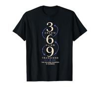 369 Create Align Transcend Numérologie sacrée T-Shirt Graphique avec Valeur