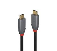 [36902] LINDY Câble USB 3.2 type C vers C, 20Gbit/s, 5A, PD, Anthra Line, 1.5m