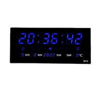 36CM DC 5V LED alarme horloge murale affichage numérique horloge de gymnastique chronomètre for salle de sport à domicile/Yoga/boxe Modes multiples(Red)