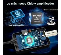 36DBI Antenne TV Intérieur, 200 km d'autonomie Antenne TNT Puissante Intérieure Signal Amplificateur Booster avec Câble Coaxial Soutenir TV HD, 1080P 4K FM, VHF, UHF