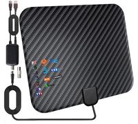 36Dbi Antenne Tv Intérieur Puissante,200 Km D'Autonomie Antenne Tnt Intérieure Avec Signal Amplificateur Booster Pour Tnc/Vhf/Uhf/M/Fme,Soutenir Tv Hd