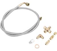 36in acier tressé Turbus charge 1/8 NPT Oils Feed Line pour T3 T3/T4 T4 T70