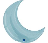 36In Moon Pastel Blue Foil Balloon