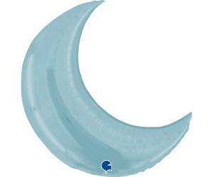 36In Moon Pastel Blue Foil Balloon