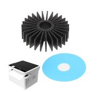 36mm Heatsink - Aluminium 3.6cm, Aluminum Printer Cooler, 2 Pack With Tape | Round Stepper Motor Radiateur, Efficient Printer Replacement Part, Stable Cooling For Various 3D Printers