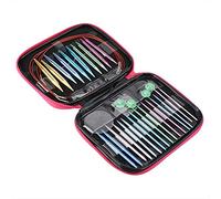 36Pcs 13 paires Set Daiguilles Circulaires Interchangeables Aluminium, Aiguilles à Tricoter Circulaires pour Chandail à Tricoter Fait Main Bricolage, Taille de 2,75 mm à 10 mm