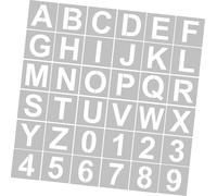 36pcs 5 Inch Letter and Number Stencils Reusable Washable Alphabet Stencils Environment-friendly PET Art Craft Templates for Painting On Wood Fabric Wall Door Decor Home Sign