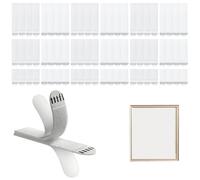 36PCS Accroche Tableau Sans Percer - Languettes Accroches Tableaux Ultra Résistantes, Fixation Murale Sans Percer, Attache Cadre Sans Percer pour Cadres & Décoration Murale, Retrait Sans Trace